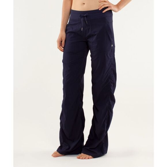 Lululemon Pants Women's 6 Black Studio Pant II *No Liner Mid rise Performance - Picture 1 of 11